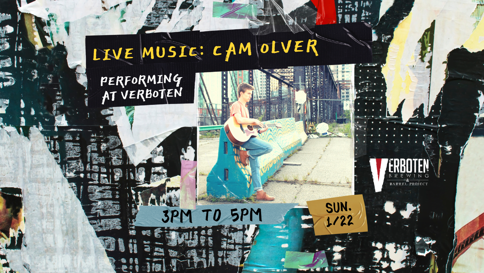 Read more about the article Live Music W/ Cam Over @ Verboten Brewing